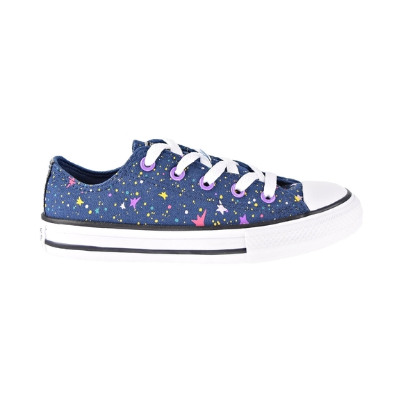 NWB Converse Chuck Taylor All Star Ox Kids' Shoes Navy-Mod Pink-White Size 10.5 - Picture 1 of 7